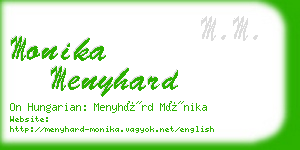 monika menyhard business card